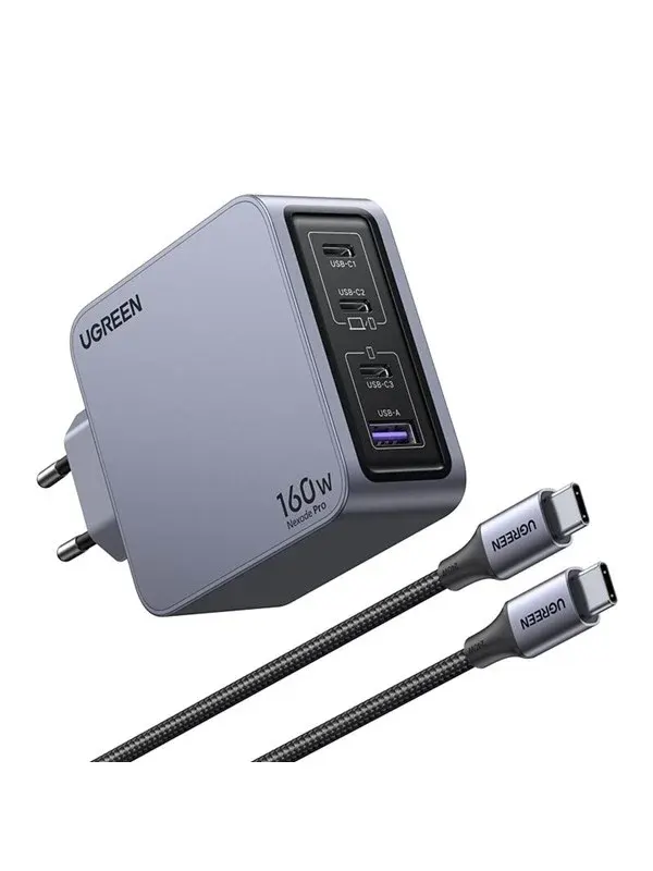 UGREEN Nexode Pro 160W 4-Port GaN Fast Charger with 240W USB-C Cable