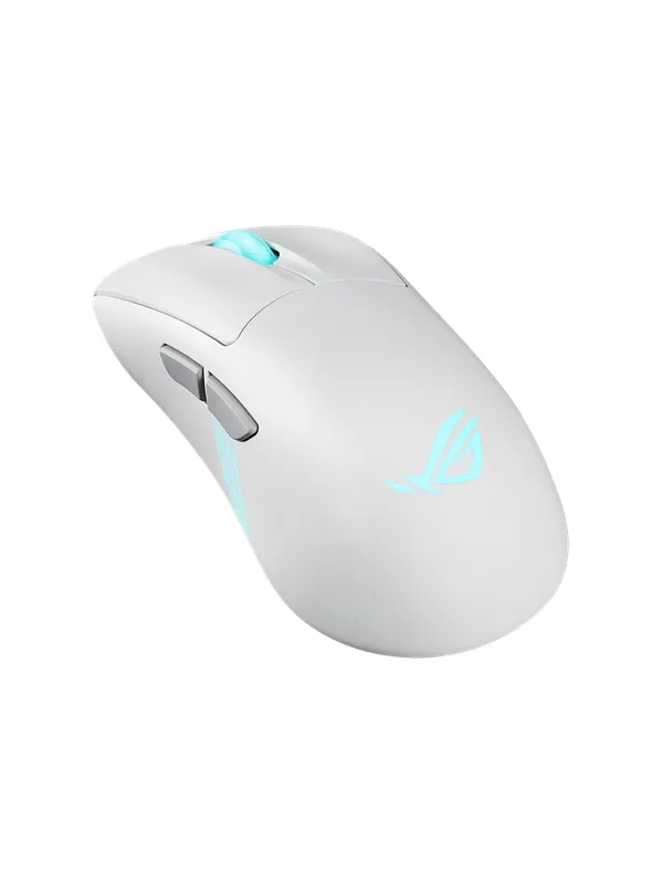 ASUS ROG Keris II Origin - Gamingmus - Optic - 5 knappar - Vit med RGB ljus