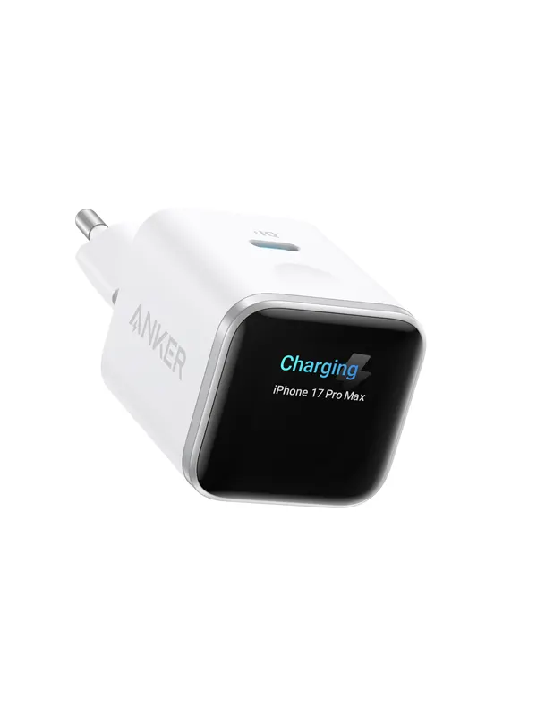 Anker Nano Charger (45W Smart Display) - White