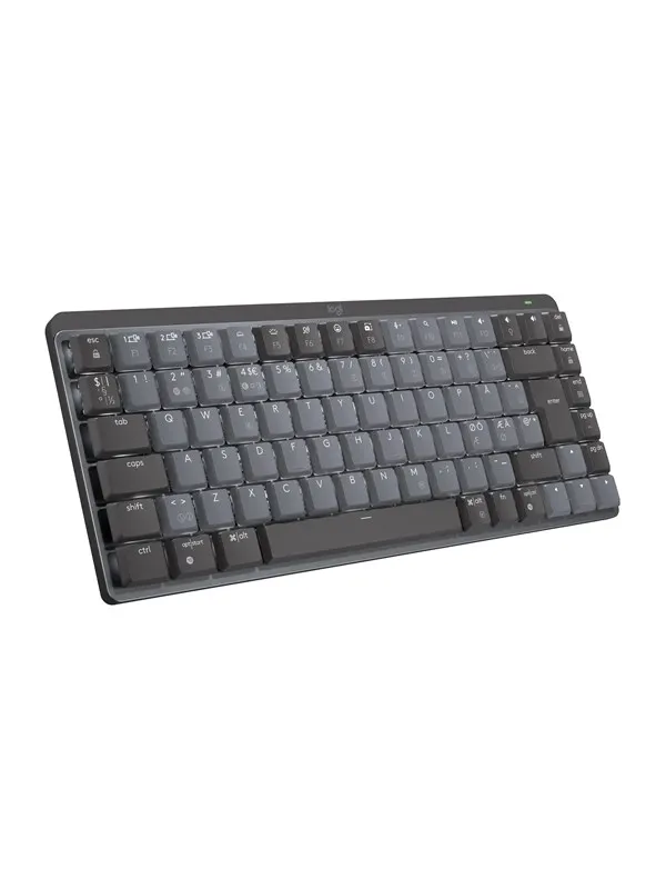 Logitech MX Mechanical Mini Minimalist Wireless Illuminated Performance Keyboard Graphite - Linear - ND - Tangentbord - Nordisk - Svart