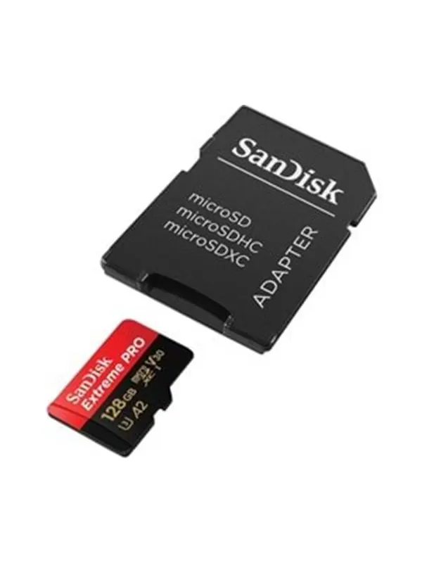 SANDISK Extreme Pro microSD/SD - 200MB/s - 128GB