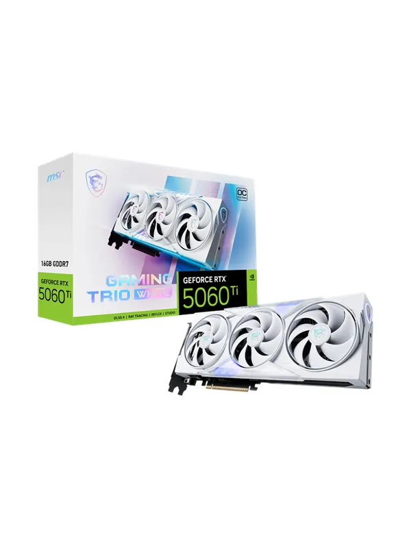 MSI GeForce RTX 5060 Ti GAMING TRIO OC WHITE - 16GB GDDR7 RAM - Grafikkort