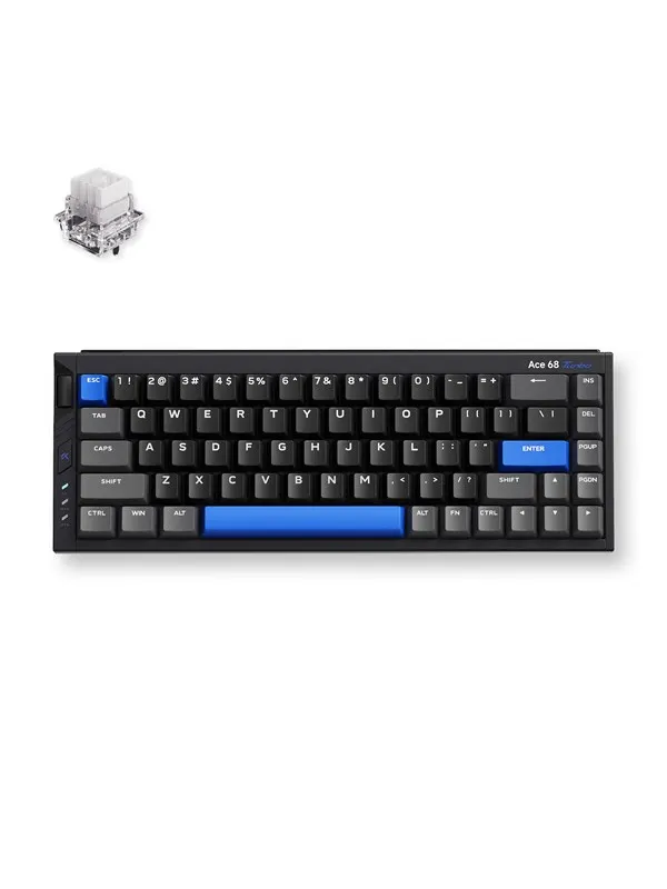 MCHOSE Ace 68 Turbo (Cyber Black) - Gaming Keyboard - Utan numpad - Engelska (US) - Svart