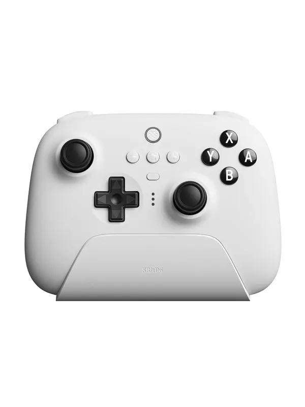 8BitDo Ultimate Bluetooth Controller med Laddningsdocka - Vit - Wireless - Nintendo Switch