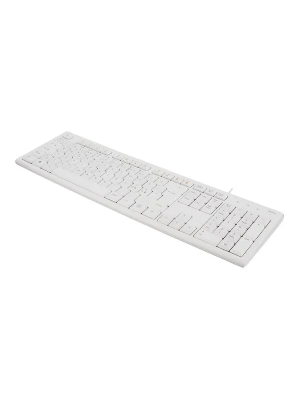 Deltaco TB-628 - Tangentbord - Nordisk - Vit