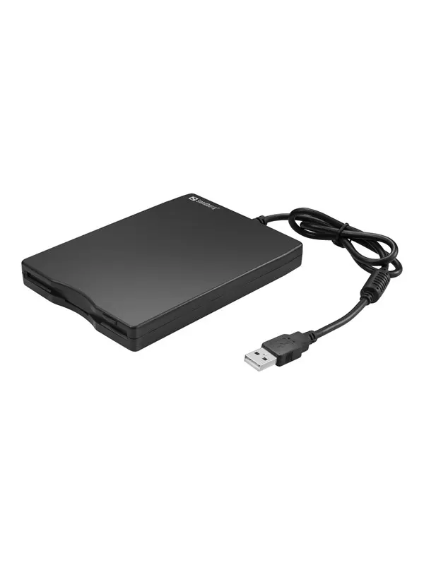Sandberg USB Floppy Mini-läsare - Floppy - USB - Svart