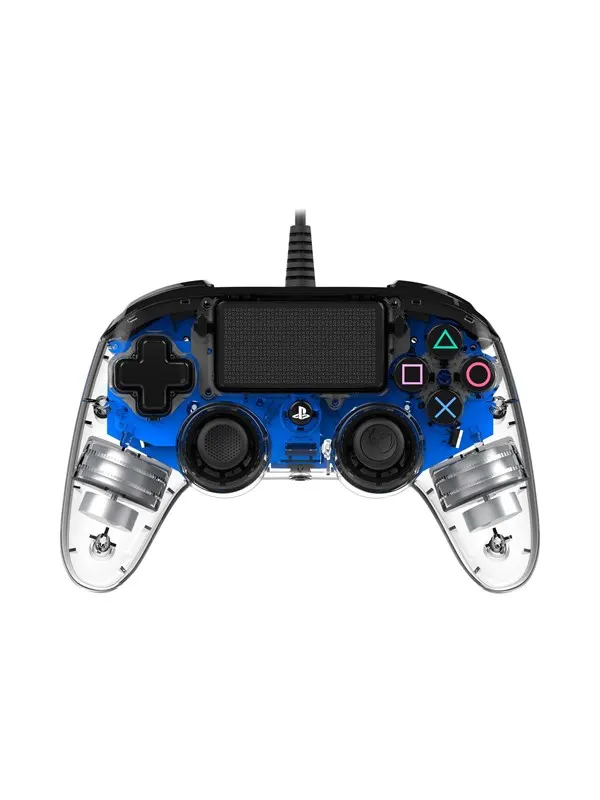 NACON Wired Illuminated Compact Controller Blue - Wired Controller - Sony PlayStation 4