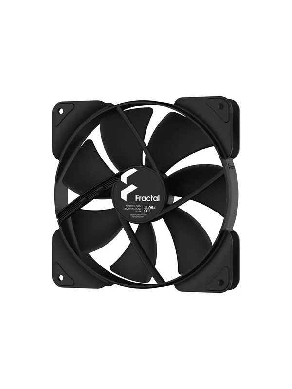 Fractal Design Aspect 14 PWM - Chassi fläkt - 140mm - Svart