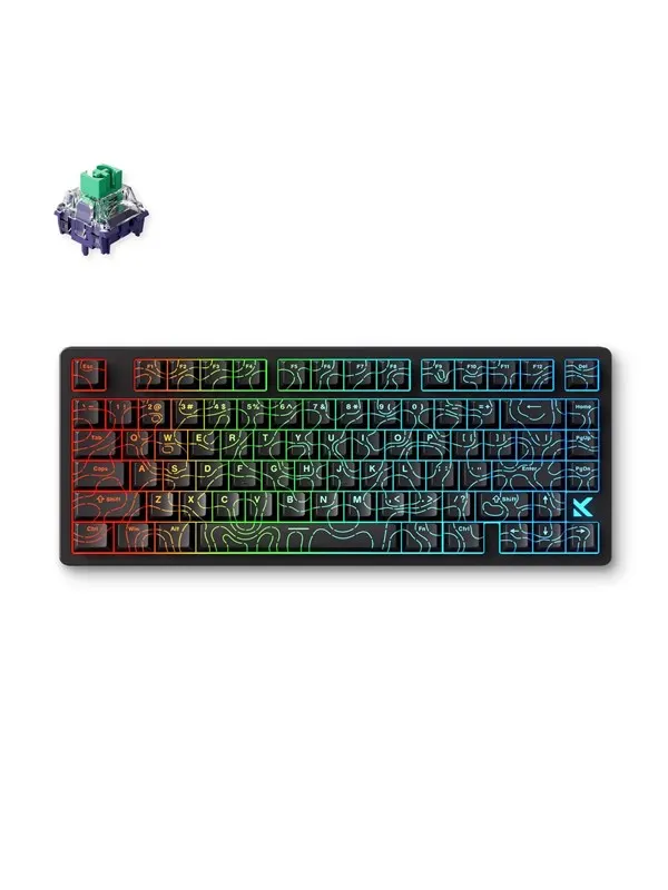 MCHOSE Jet 75 Kailh Magnetic God Hall Effect - Gaming Keyboard - Utan numpad - Engelska (US) - Svart