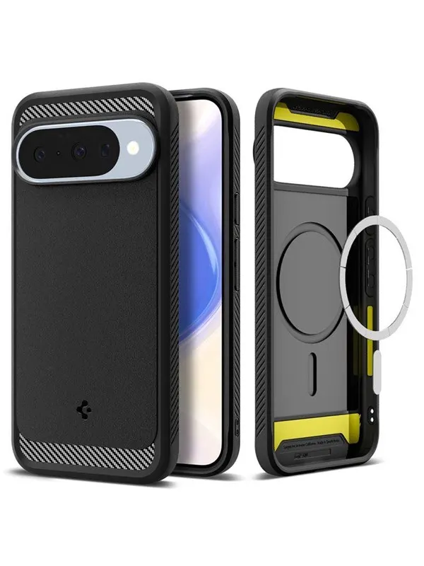 Spigen Rugged Armor MagSafe - matte black - Google Pixel 10 Pro/Pixel 10