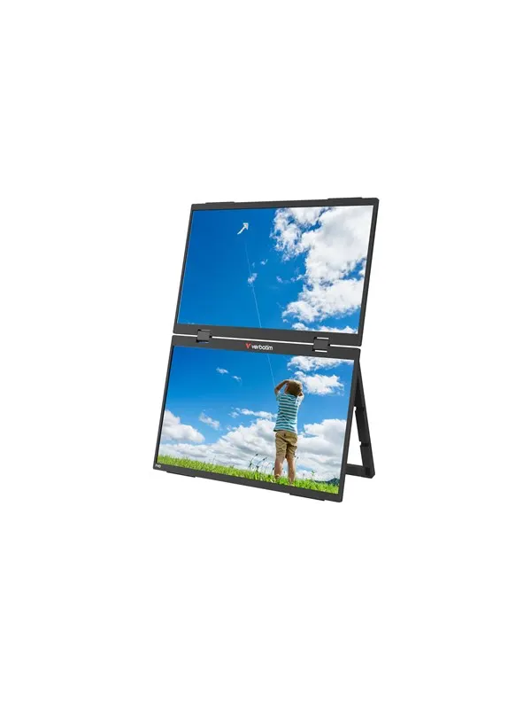 15.6" Verbatim Portable 15.6" FHD Dual Monitor Essentials