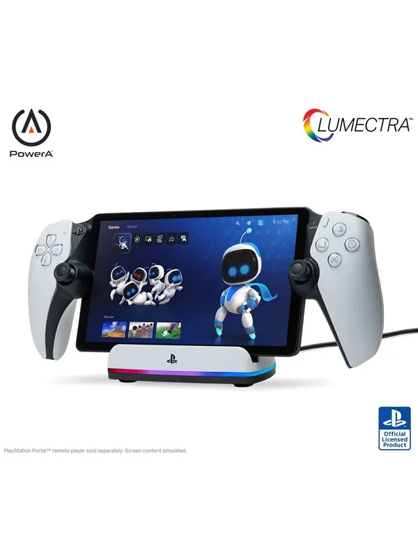 PowerA laddningsstation för PlayStation Portal™ Remote Player med Lumectra™ - PlayStation Portal