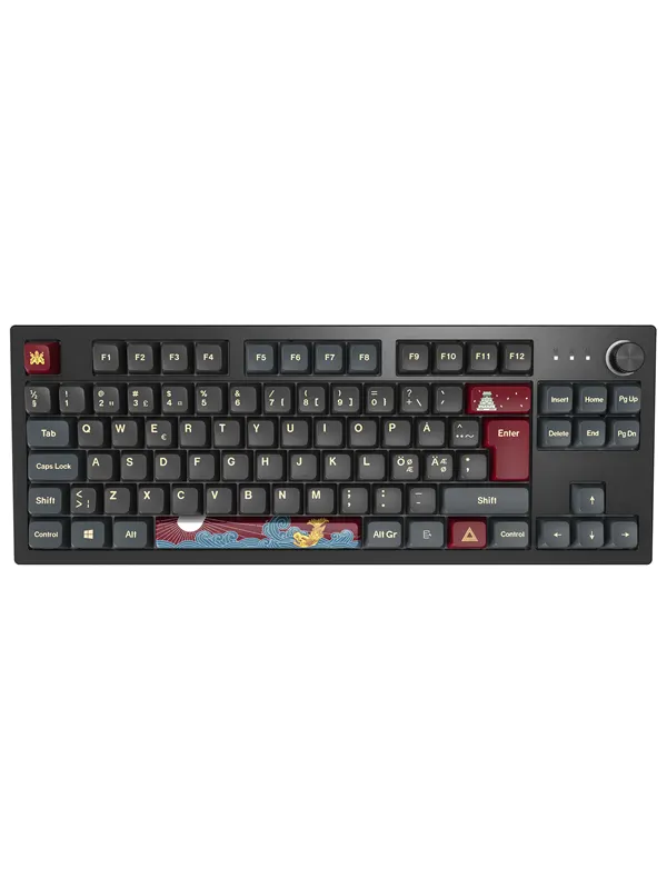 Montech MKey TKL Darkness - Gateron G Pro 2.0 Red - Gaming Keyboard - Utan numpad - Nordisk - Svart