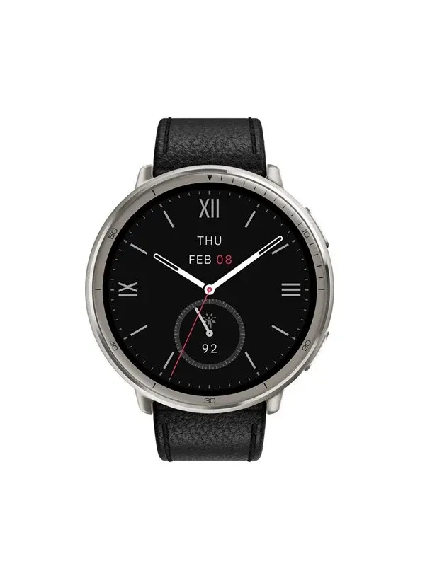 Amazfit Active 2 Round NFC 44mm - Black Leather