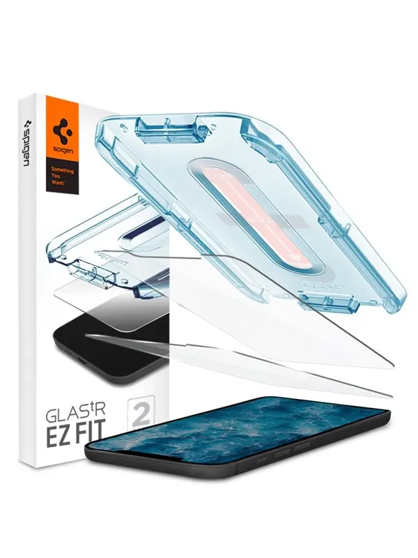 Spigen Glas tR EZ Fit - 2 Pack - iPhone 12/Pro