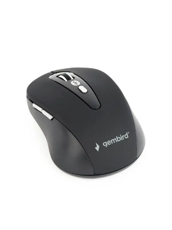 Gembird Blueooth wireless 6-button mouse - Mouse - Optic - 6 knappar - Svart