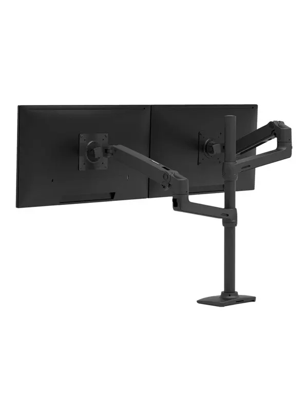 Ergotron LX Dual Stacking Arm Tall Pole (matte black)