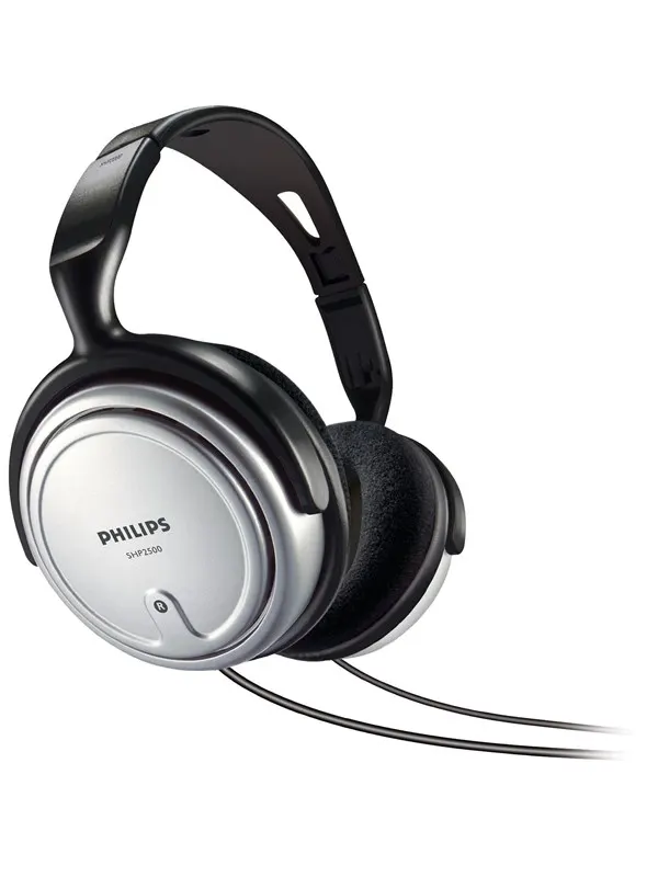Philips SHP2500 - HiFi-headset - Svart &amp; Silver