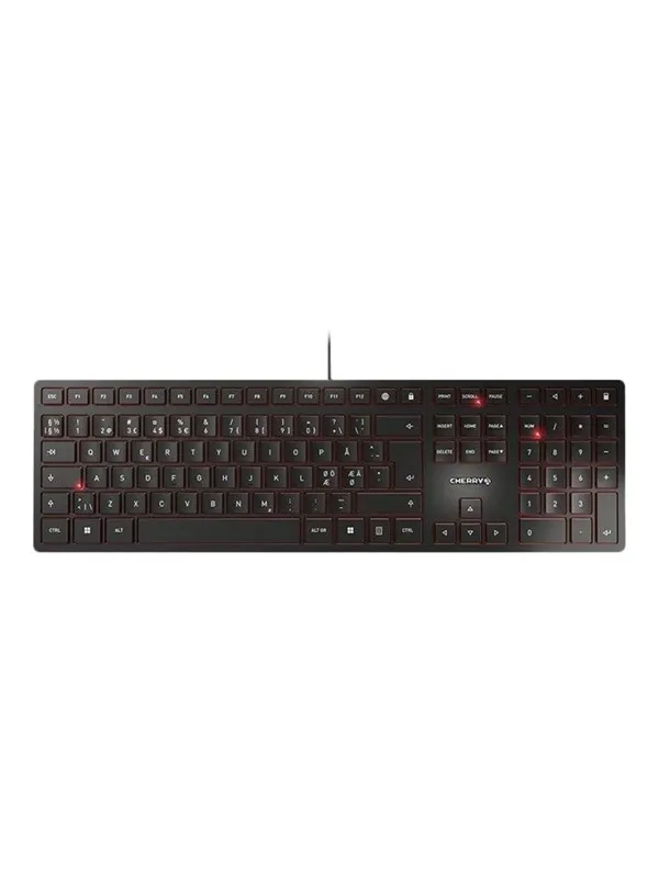 Cherry KC 6000 SLIM - Tangentbord - Nordisk - Svart
