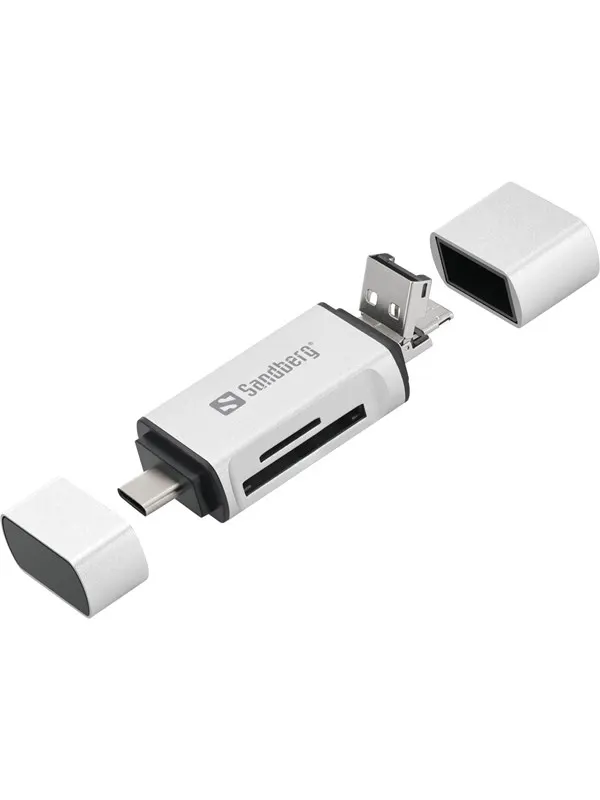 Sandberg Card Reader - USB-C | USB-A | Micro-USB | SD/Micro SD