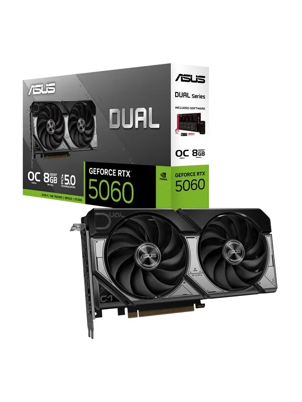 ASUS GeForce RTX 5060 DUAL OC Advanced - 8GB GDDR7 RAM - Grafikkort