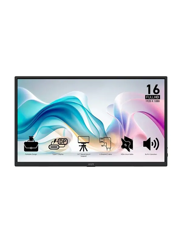 16" MSI PRO MP165DE E6 - LED monitor - Full HD (1080p) - 16"
