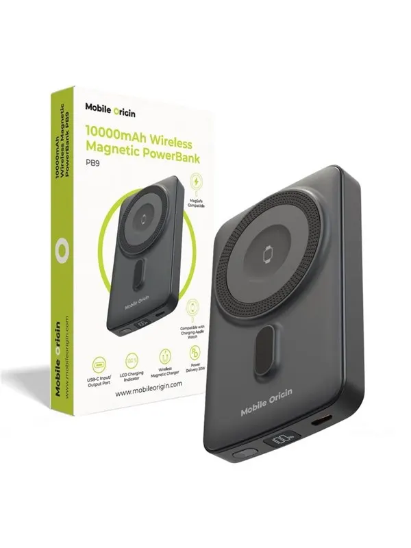 Mobile Origin Wireless Magnetic PowerBank 10000mAh PB9 - 10000 mAh