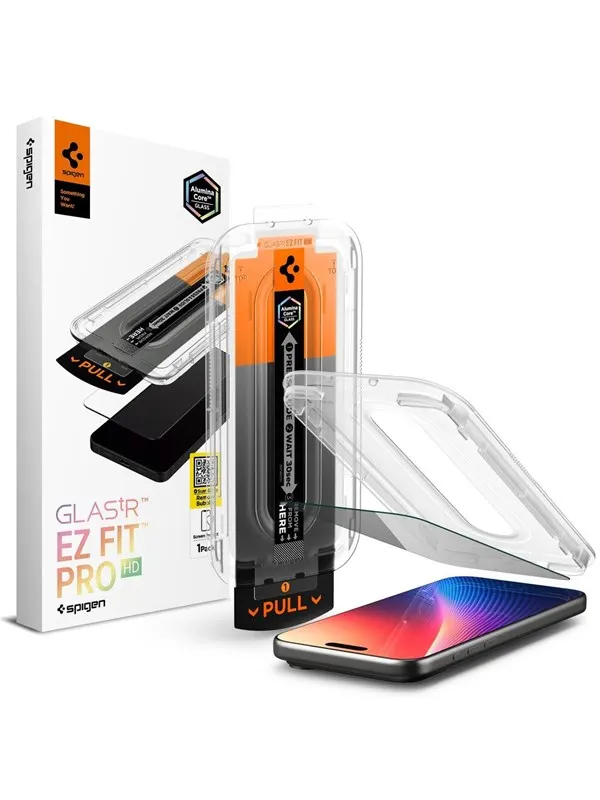 Spigen Glass tR EZ Fit Pro HD (Privacy) 1 Pack - transparency - iPhone 17/16 Pro Max