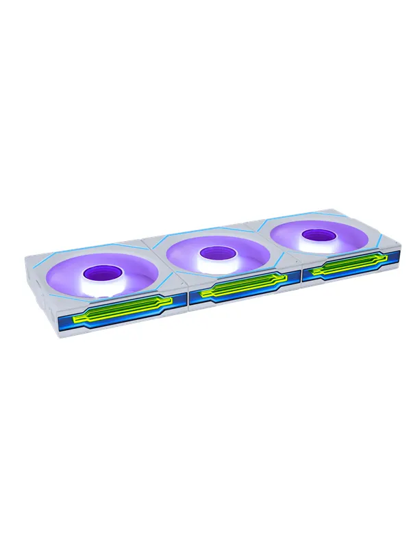 Lian Li UNI FAN SL INF Wireless 3 pack White - 120mm - Chassi fläkt - 120mm - Vit med RGB-ljus - 30 dBA
