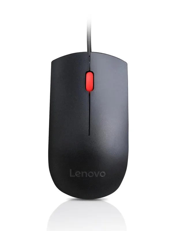 Lenovo Essential USB Mouse - Mouse - Optic - 3 knappar - Svart
