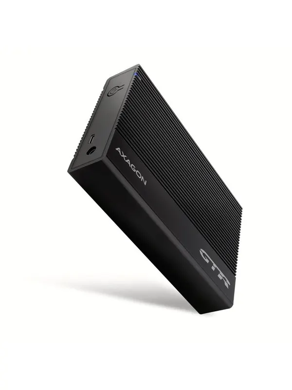 AXAGON SuperSpeed USB-C 5 Gbps räfflad box för 3.5" HDD