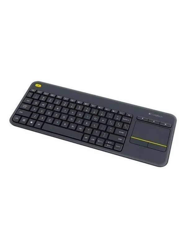 Logitech K400 Plus Ergonomic Wireless Touch - Tangentbord - Engelska (US) - Svart