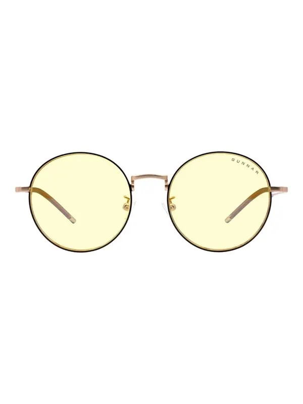 Gunnar Ellipse - for computer - frame: black / gold - lens: amber