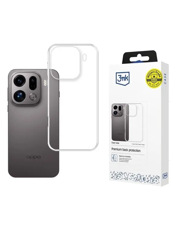 3mk Clear Case for Oppo Find X9 Pro - Transparent