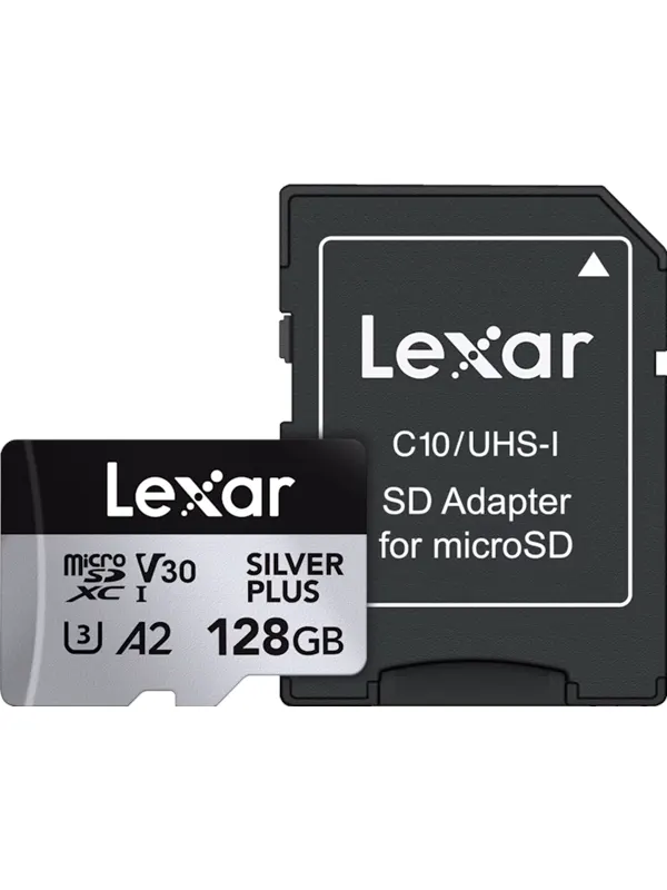 Lexar Professional Silver Plus MicroSD/SD - 205MB/s - 128GB