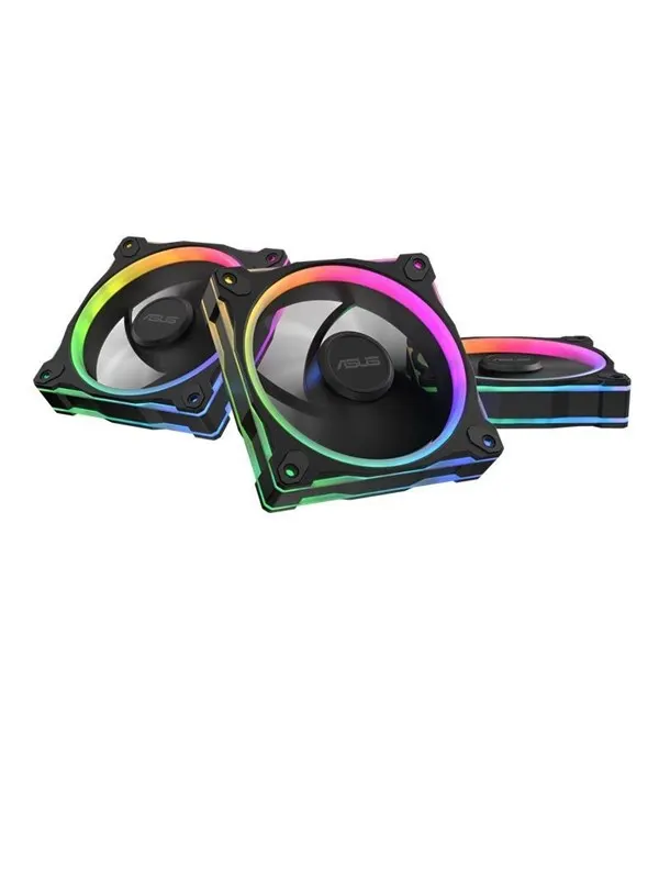 ASUS Prime MR120 Fan ARGB Reverse Black 3in1 - Svart med RGB LED