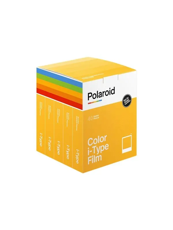 Polaroid Color Film i-Type (8 exposures) - White Frame - 5-pack