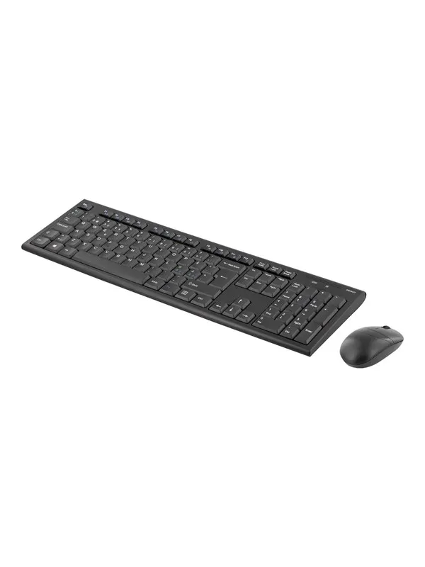 Deltaco TB-114 - keyboard and mouse set - Nordic - black - Tastatur & Mus set - Nordisk - Svart