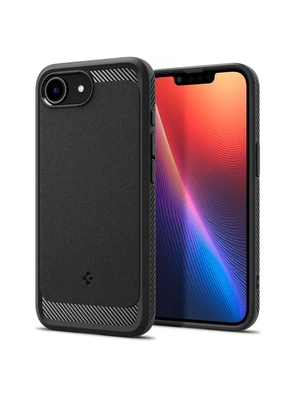 Spigen Rugged Armor MagSafe - matte black - iPhone 17e/16e