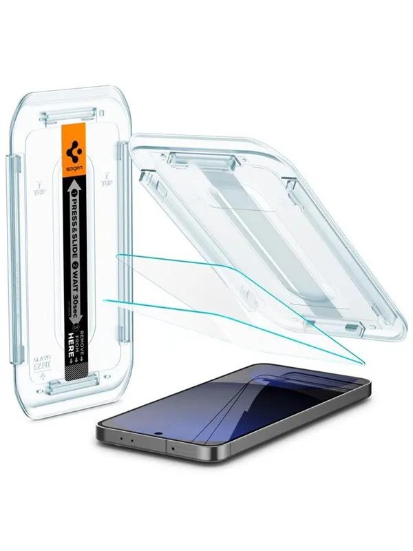Spigen Glass tR EZ Fit 2 Pack - transparency - Samsung Galaxy S24 FE/A56 5G