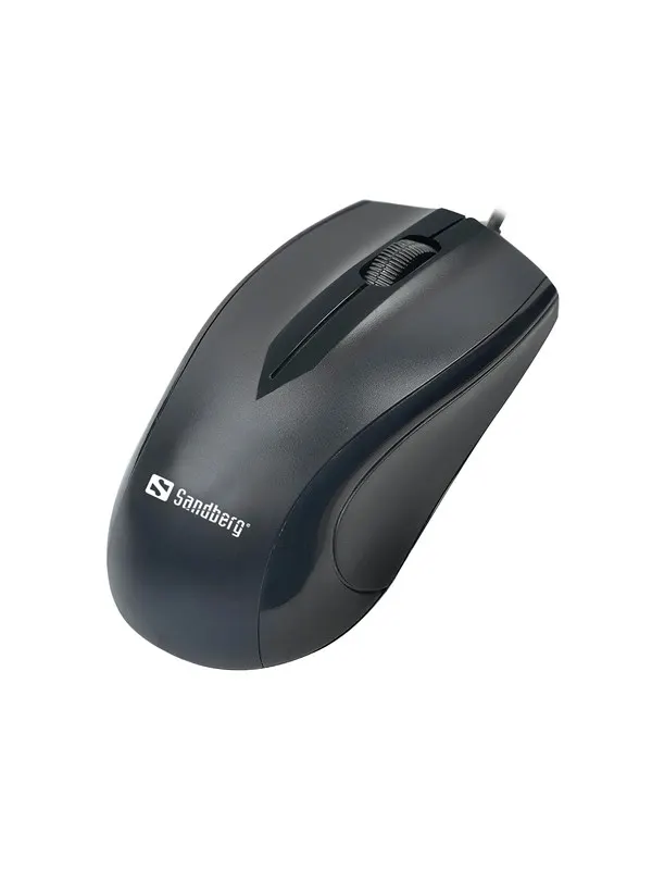 Sandberg USB-C - Mouse - 3 knappar - Svart