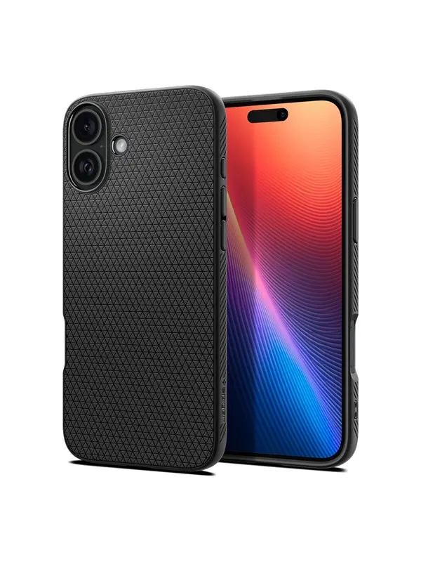 Spigen Liquid Air - matte black - iPhone 16