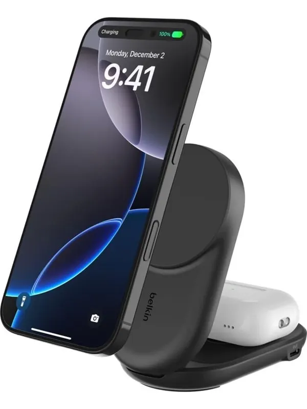 Belkin UltraCharge 25w Qi2 2in1 Magnetic Charger plus USB-C - Black