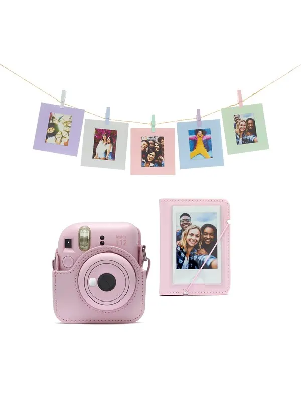 Fujifilm INSTAX Mini 12 Accessory Kit - Ljusrosa