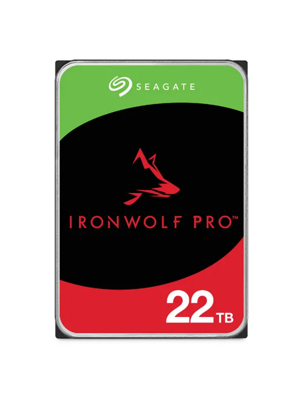 Seagate IronWolf Pro - 22TB - Hårddisk - ST22000NT001 - SATA-600 - 3,5"