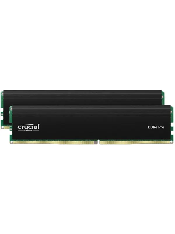 Crucial PRO DDR4-3200 - 64GB - CL22 - Dual Channel (2 pcs) - Intel XMP - Svart