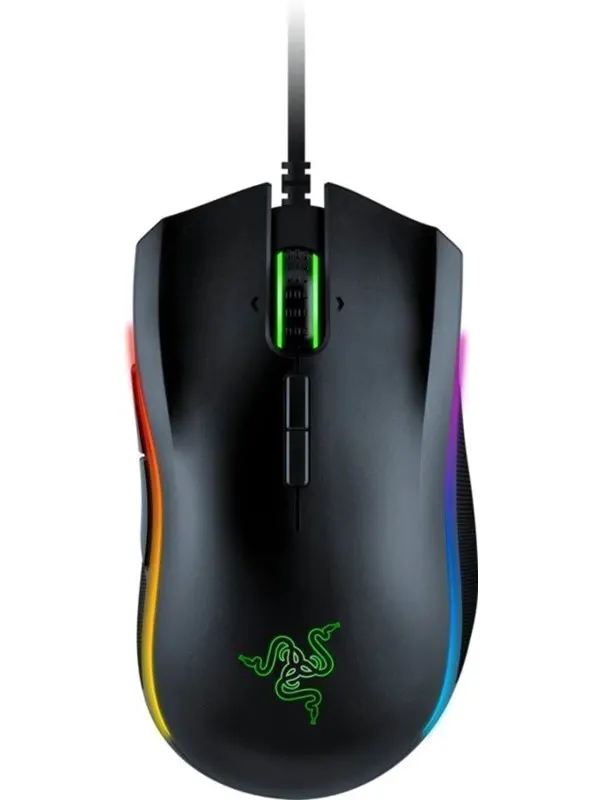 Razer Mamba Elite - Gamingmus - Laser - 9 knappar - Svart med RGB ljus