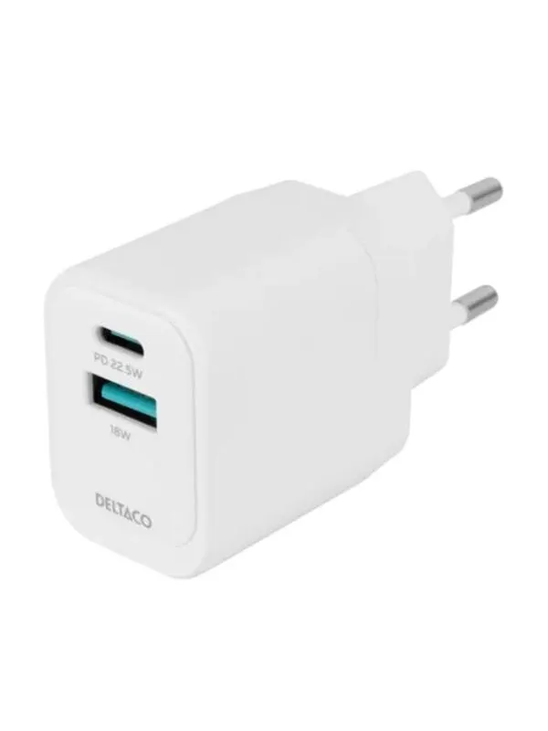 Deltaco USB Wall Charger
