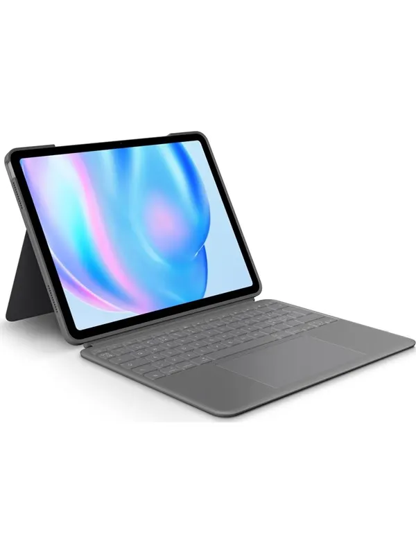 Logitech Combo Touch for iPad Air 13" (M2) - Oxford Grey - Tastatur & Folio set - Nordisk - Grå