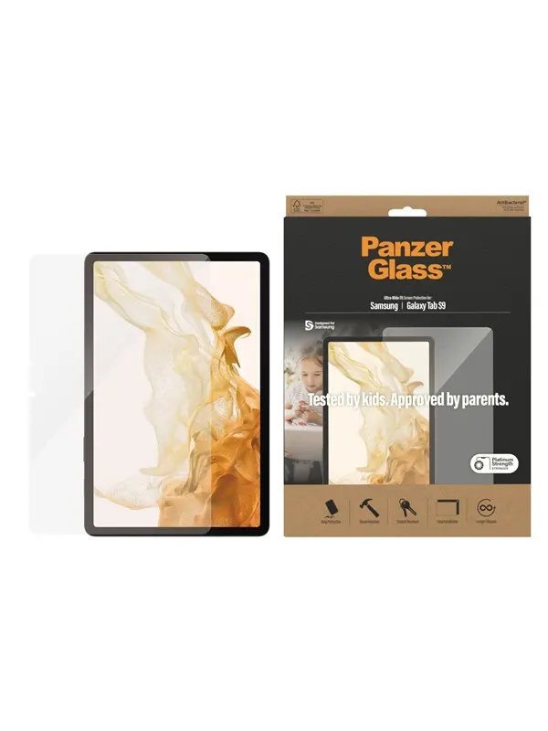 PanzerGlass Screen Protector Samsung Galaxy Tab S9 FE | S9 | Ultra-Wide Fit